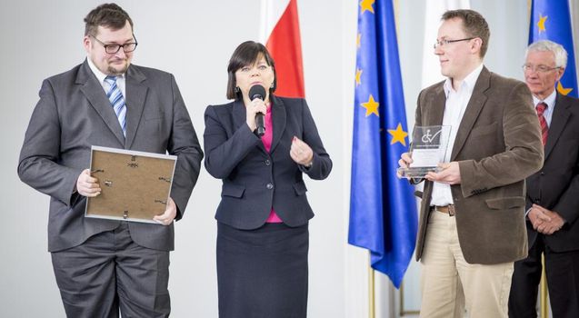 Powiększ obraz: Minister Izabela Leszczyna, Szymon Gawracz, Henryk Gryz - Ministerstwo Finansów